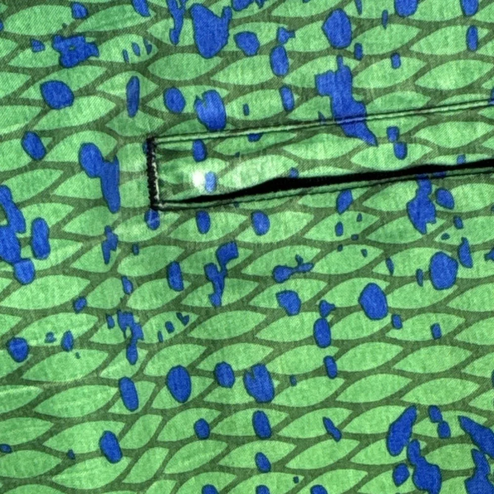 Pelagic Fish Scale Pattern Fishing Board Shorts Green Yellow Blue Athletic 40